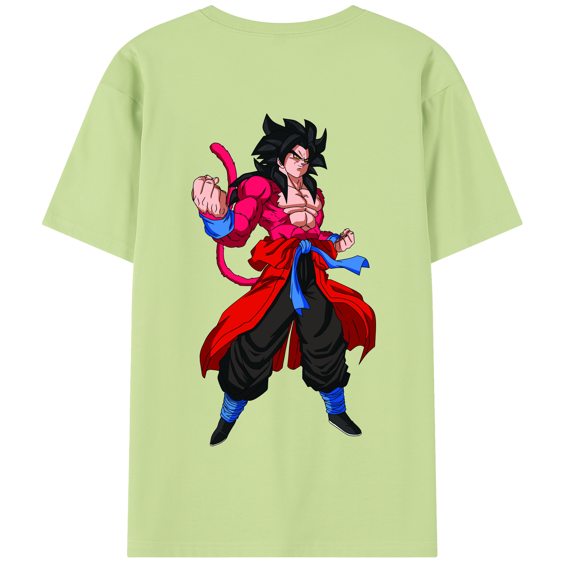 （画像用） ドラゴンボール 孫悟空（そん ごくう）Son Goku カカロット DRAGON BALL Kakarotto 綿100％半袖Tシャツ（背面プリント）